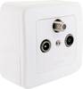 Schwaiger Multimedia Durchgangsdose 8 dB im Set