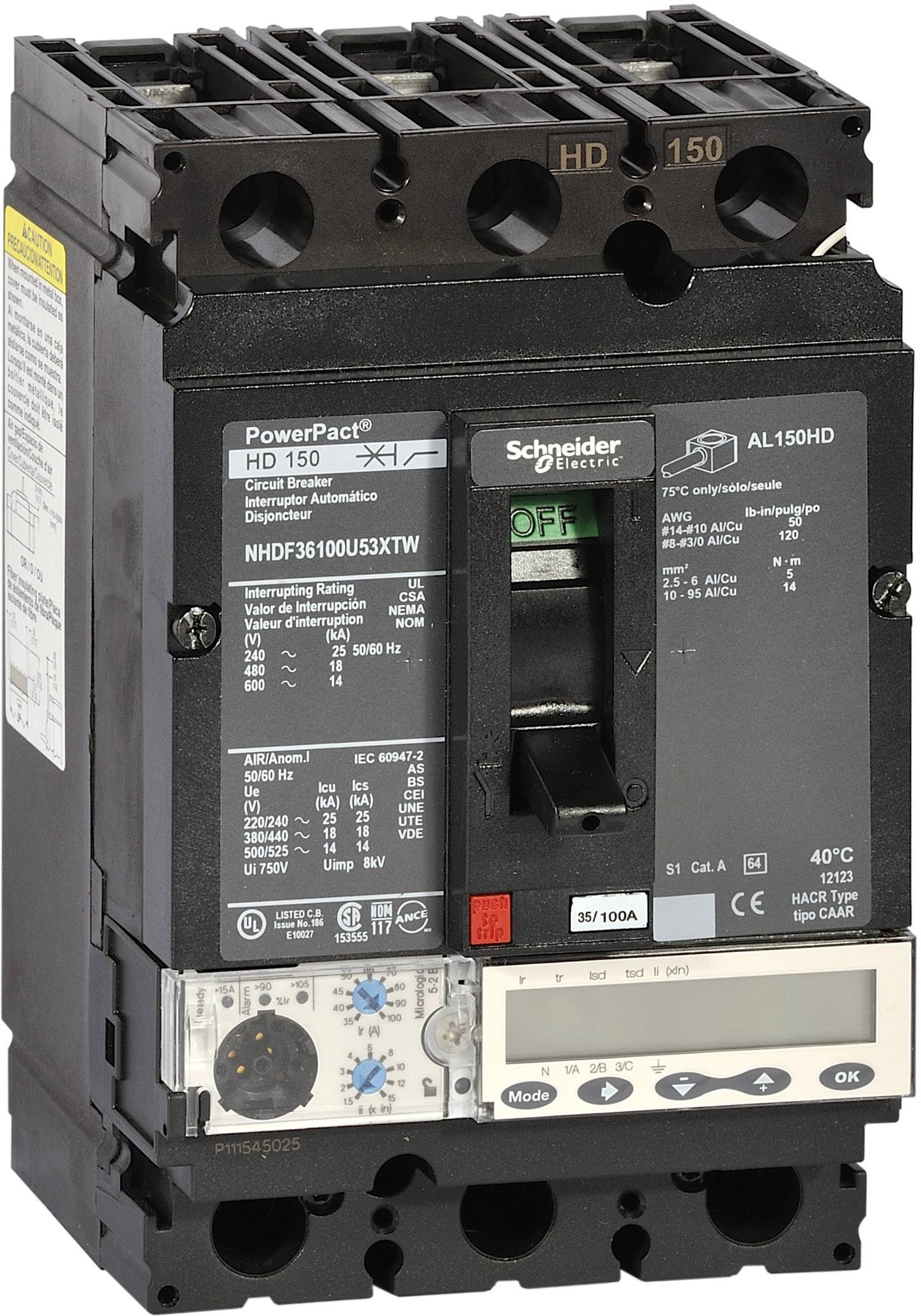 Schneider Electric NHJF36100U53XTW 1 St. (L x B x H) 86 x 104 x 163 mm