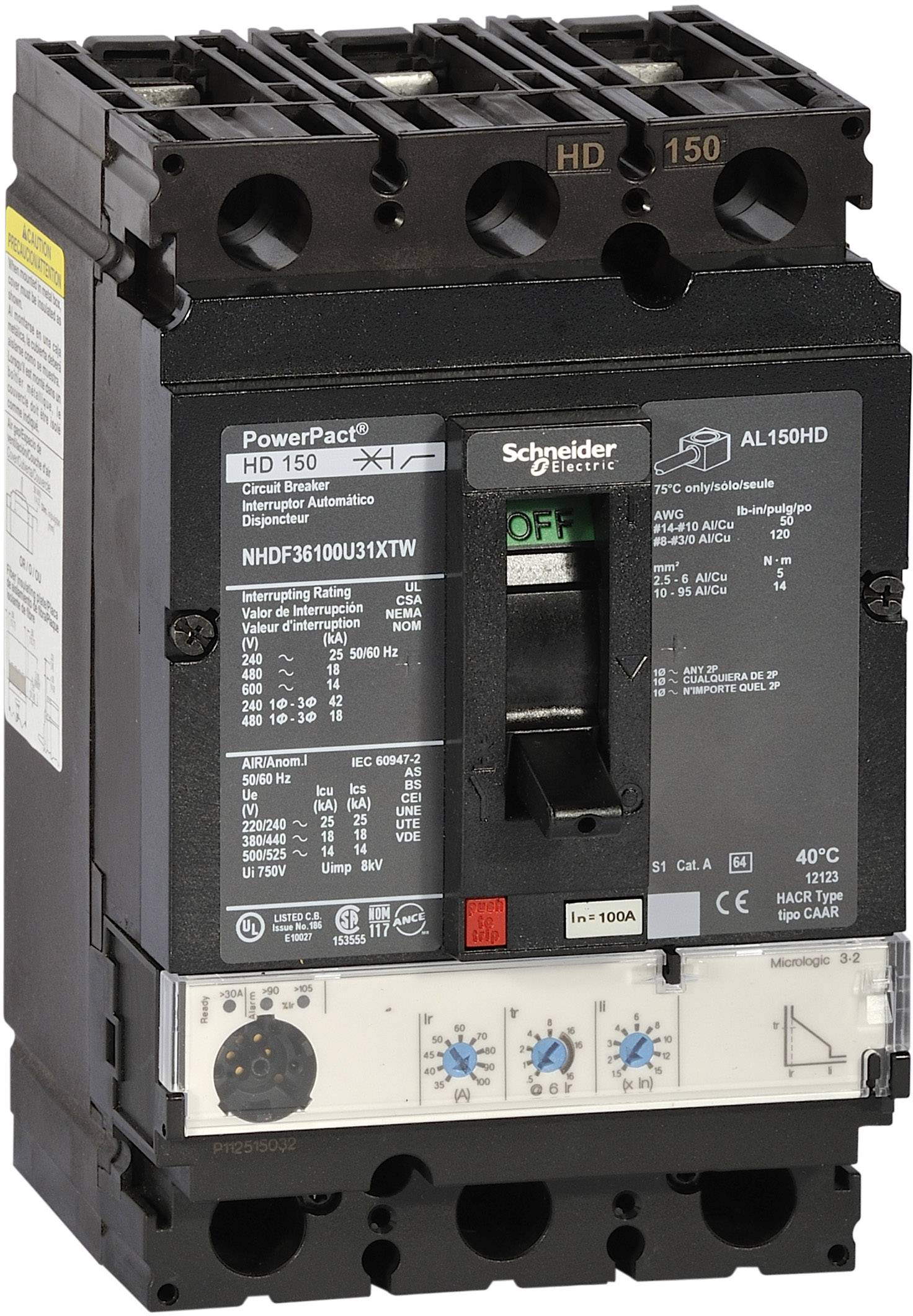 Schneider Electric NHGF36150U31XTW 1 St. (L x B x H) 86 x 104 x 163 mm