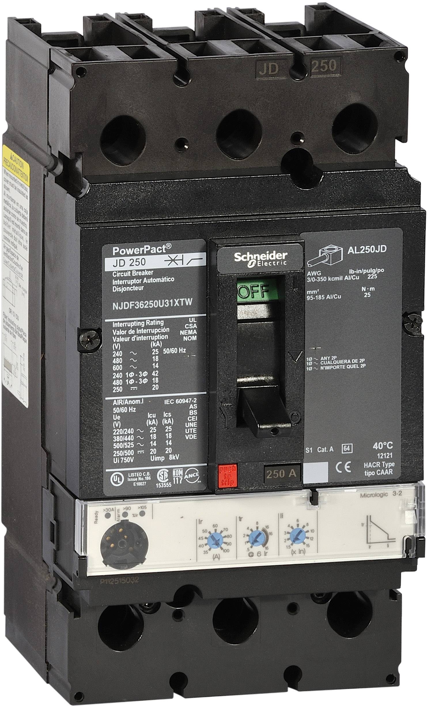 Schneider Electric NJGF36250U31XTW 1 St. (L x B x H) 86 x 104 x 191 mm
