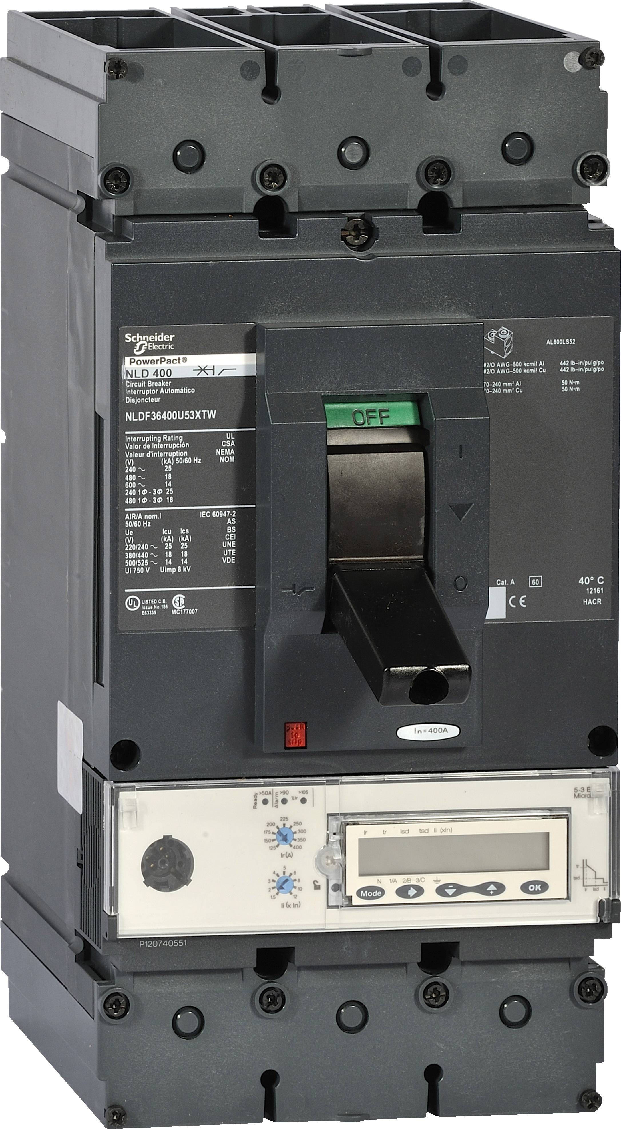 Schneider Electric NLJF36600U31XTW Leistungsschalter 1 St. Schaltspannung (max.): 690 V/AC (B x H x T) 140 x 340 x 110 m...