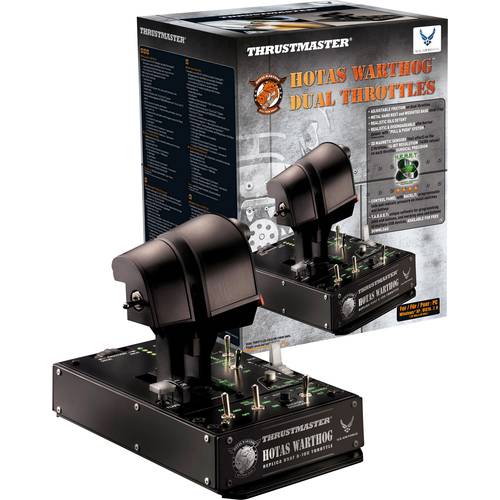 Thumbnail - Thrustmaster Hotas Warthog Dual Throttle Flugsimulator-Controller USB PC Schwarz