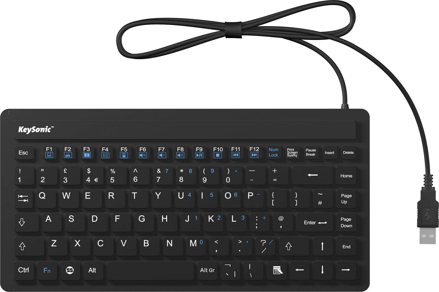 KeySonic KSK-3230 IN - Tastatur - USB - GB-0