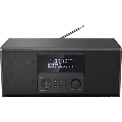 Hama DR1550CBT Tischradio DAB+, UKW Bluetooth®, CD, USB   Schwarz