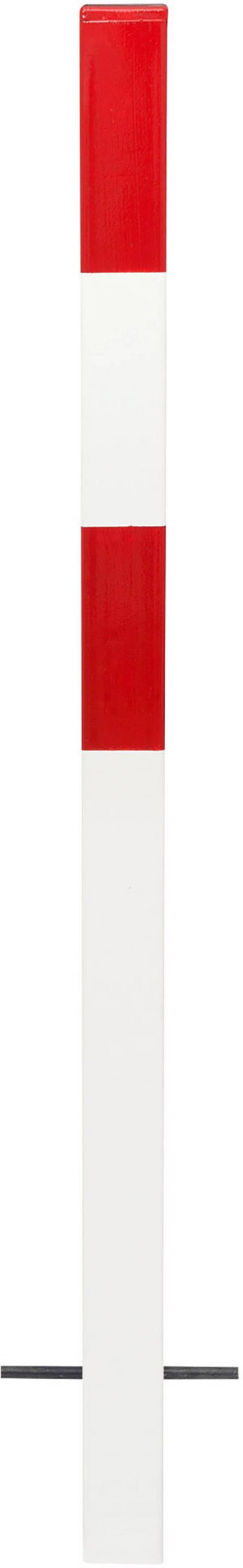 Absperrpfosten Stahl, kunststoffbeschichtet, zum Aufdübeln, Höhe 1000 mm, 70 x 70 mm