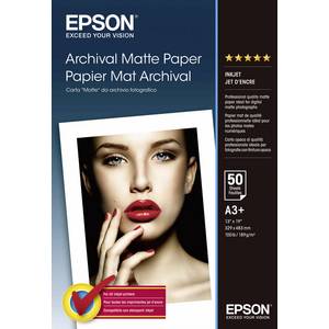 Epson Archival Matte Paper A3 C13s Fotopapier Din A3 1 G M 50 Blatt Matt Strukturierte Oberflache Kaufen