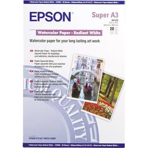 Epson Watercolor Paper Radiant White C13s Fotopapier Din A3 190 G M Blatt Matt Kaufen