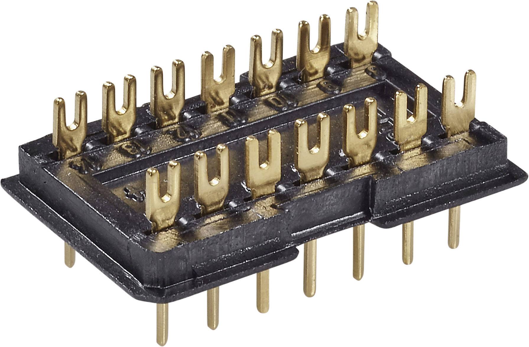 Fischer Elektronik DIL-stekker 1 stuk(s) DILS 14 GO Aantal polen: 14 Rastermaat: 2.5 mm (l x b x h) 20 x 12.5 x 7.6 mm afbeelding