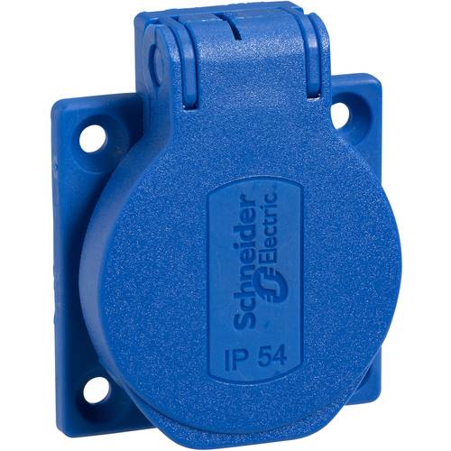 Schneider Electric PKS52B Einbau-Steckdose IP54, IK08 Blau