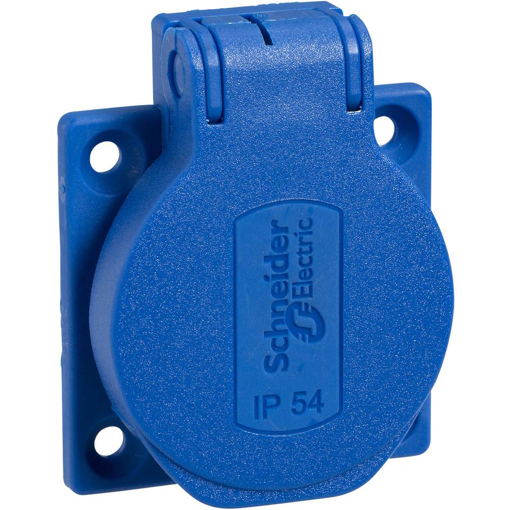 Schneider Electric PKS52B Inbouwcontactdoos IP54, IK08 Blauw