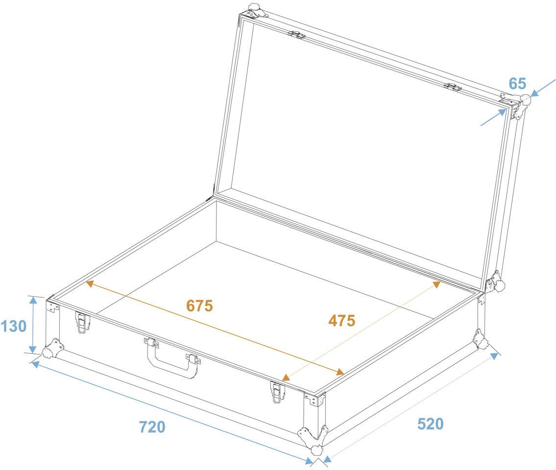 Roadinger 30126102 30126102 Universal-Koffer (L x B x H) 520 x 720 x 195 mm-4