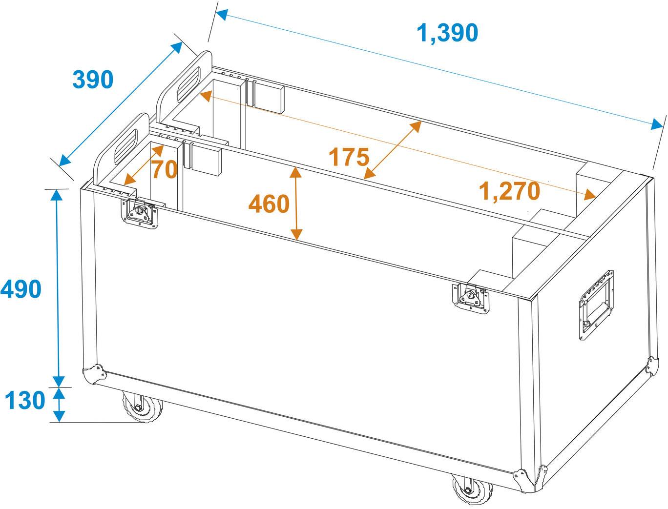 Roadinger LCD ZL55 31998013 Case (L x B x H) 390 x 1400 x 985 mm-3