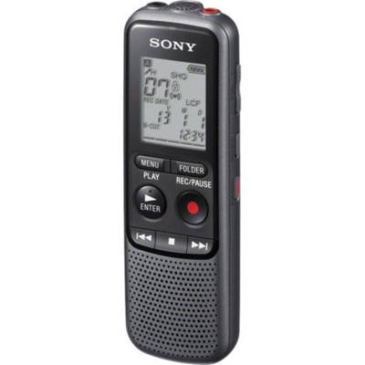Sony ICD-PX240 Digitales Diktiergerät Aufzeichnungsdauer (max.) 1034 h Schwarz, Grau Geräuschunterdrückung