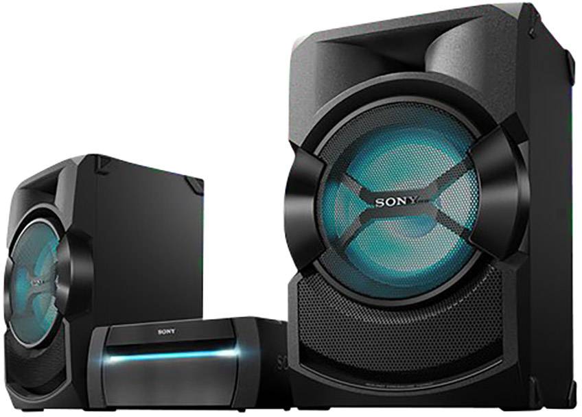 Sony Shake X30D Stereoanlage Bluetooth®, DVD, NFC, UKW, USB, Inkl. Karaoke-Funktion, Stimmungslicht Schwarz-2