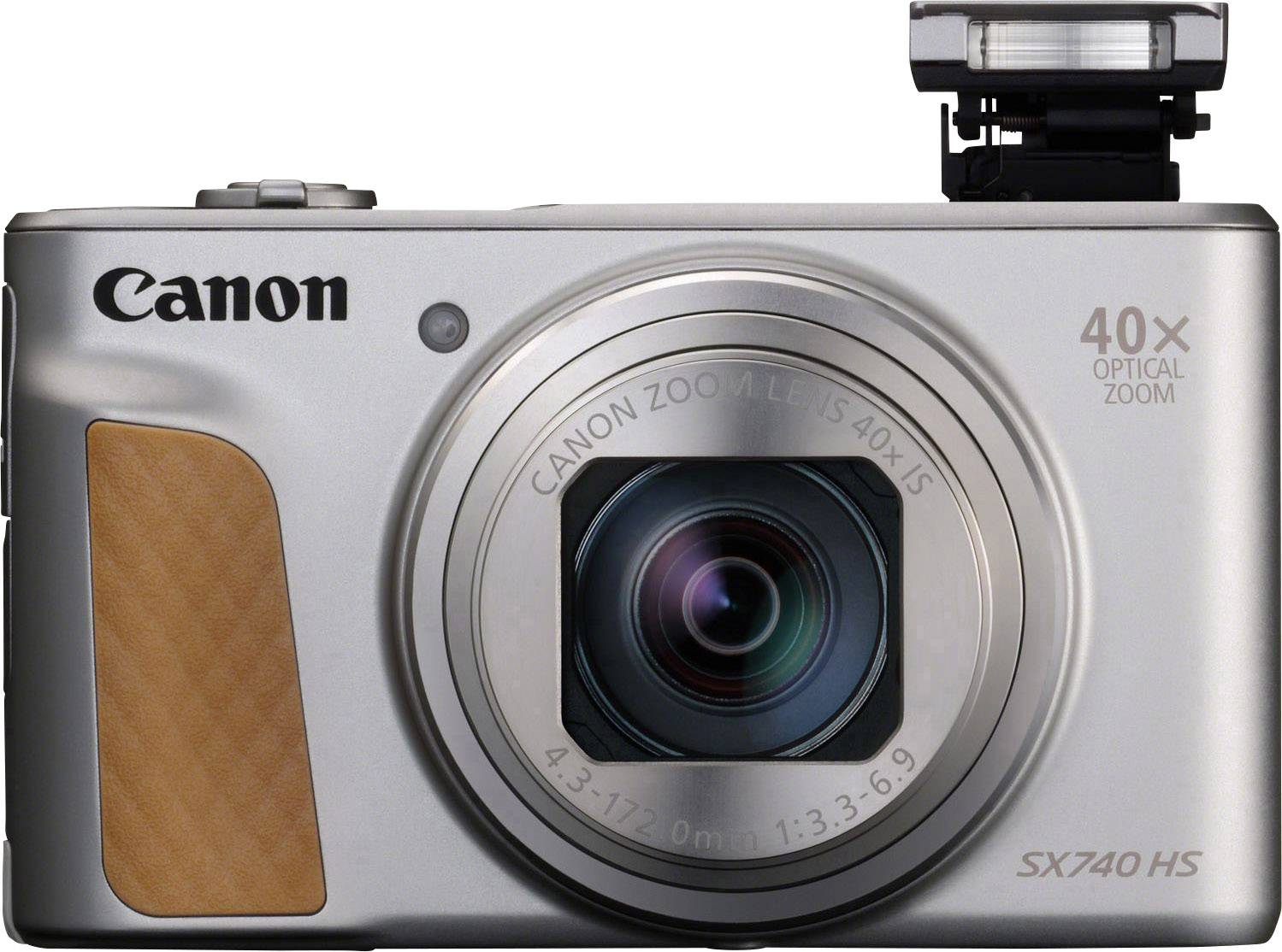 Canon PowerShot SX740 HS Digitalkamera 20.3 Megapixel Opt. Zoom: 40 x Silber 4K-Video, Bluetooth, Dreh-/schwenkbares Dis-1