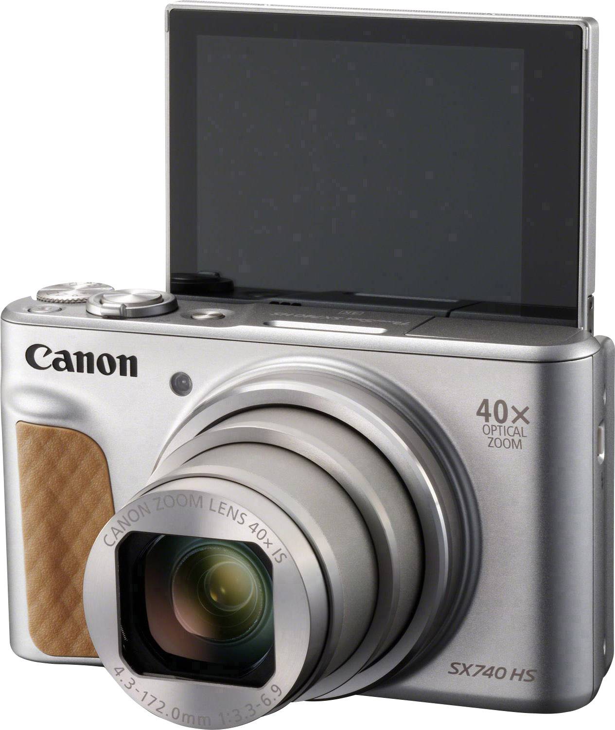 Canon PowerShot SX740 HS Digitalkamera 20.3 Megapixel Opt. Zoom: 40 x Silber 4K-Video, Bluetooth, Dreh-/schwenkbares Dis-5