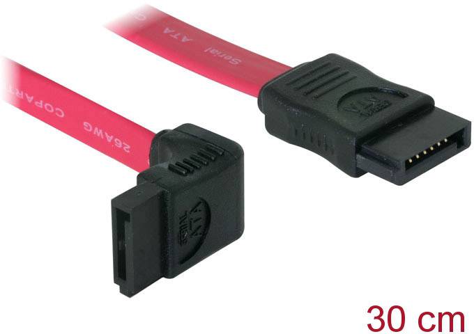 Delock Delock Kabel SATA 30cm oben/gerade rot