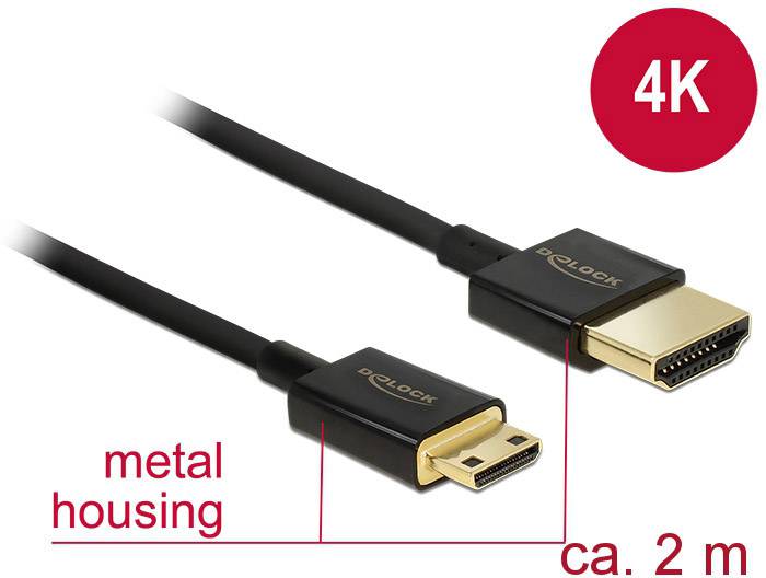 DELOCK Kabel HDMI A Stecker > HDMI Mini C Steck