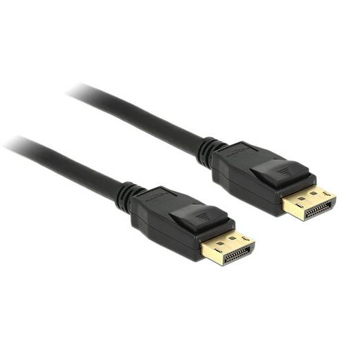 Delock DisplayPort Anschlusskabel DisplayPort Stecker, DisplayPort Stecker 5.00 m Schwarz 83808 vergoldete Steckkontakte...