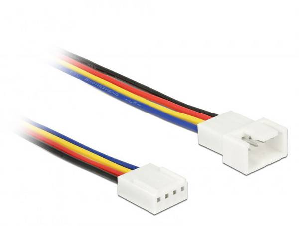 PC-Lüfter Anschlusskabel [1x PC-Lüfter Stecker 4pol. - 1x PC-Lüfter Buchse 4pol.] 1.00 m Bunt Delock