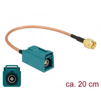Delock Antennenkabel - FAKRA Z-Anschluss weiblich zu RP-SMA männlich - 20 cm - K-0