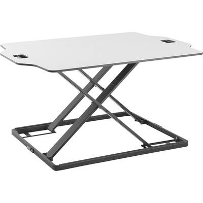 Digitus DA-90382 Sitz-Steh-Schreibtischaufsatz Höhen-Bereich: 3 bis 40 cm Weiß, Schwarz