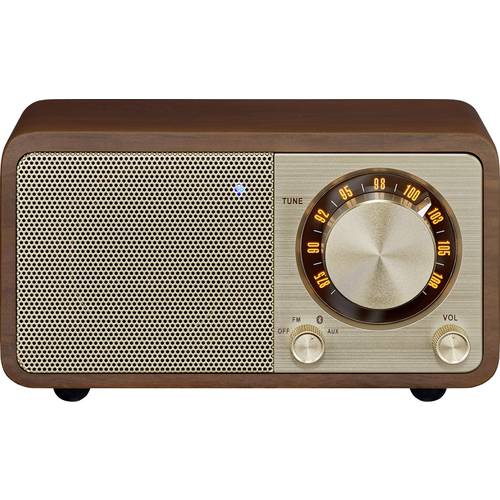 Sangean WR-7 Genuine Mini Tischradio UKW Bluetooth® wiederaufladbar Kirschrot