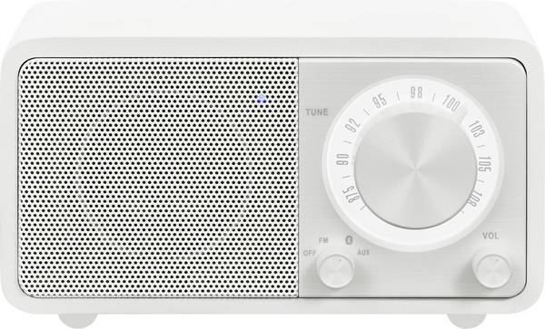Sangean WR-7 Genuine Mini Tischradio UKW Bluetooth®  wiederaufladbar Weiß
