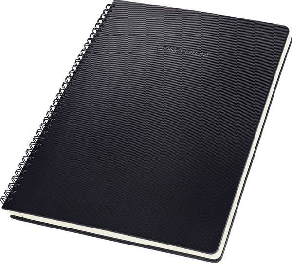 Sigel Spiralblock CONCEPTUM® CO820 Hardcover Schwarz DIN A4 kariert Anzahl der Blätter: 160