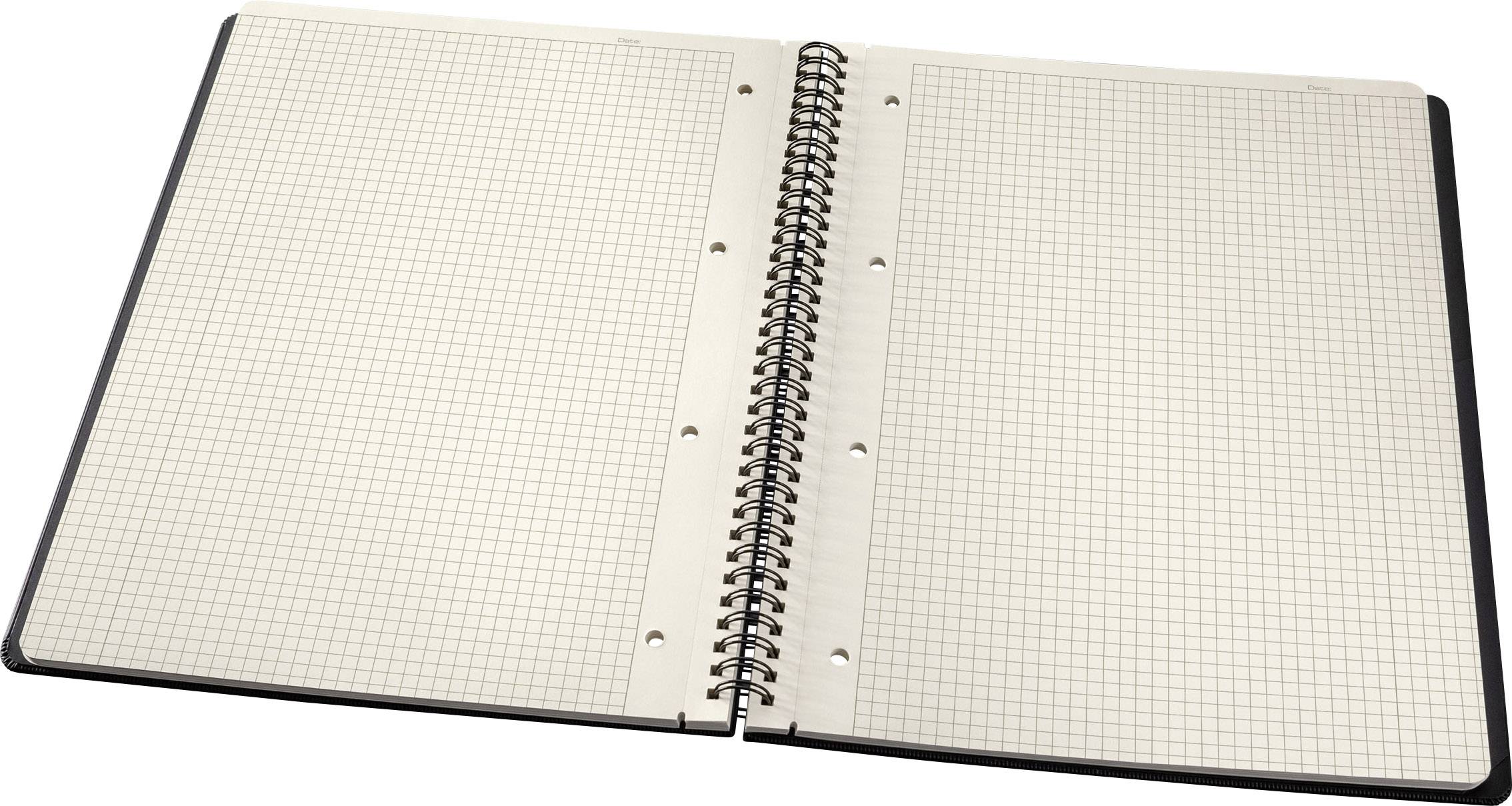 Sigel Spiralblock CONCEPTUM® CO820 Hardcover Schwarz DIN A4 kariert Anzahl der Blätter: 160-5