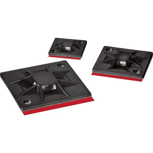 HellermannTyton QM40APT-I-PA66-NA Befestigungssockel selbstklebend, schraubbar 151-01595 halogenfrei, silikonfrei Natur ...