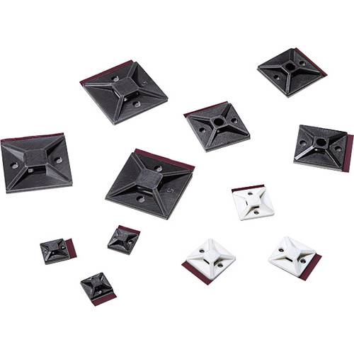 HellermannTyton MB4APT-I-PA66-BK Befestigungssockel selbstklebend 151-01559 halogenfrei Schwarz 1 St.