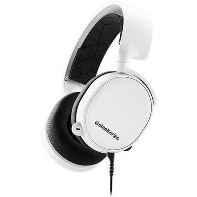 Steelseries Arctis 3 7.1 Wired Gaming  Over Ear Headset kabelgebunden 7.1 Surround Weiß, Schwarz Mikrofon-Rauschunterdrü