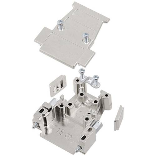 encitech D3PK15-M-SJS-K 1260-0105-02 D-SUB Gehäuse Polzahl: 15 Kunststoff, metallisiert Metall 1 St.