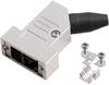 encitech DTSL09-SLRG-S-K 6560-0219-31 D-SUB Gehäuse Polzahl: 9 Zinkdruckguss 45 ° Metall 1 St.