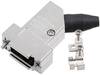 encitech DTSL25-RG-SJS-M2.5-S-K 6560-2218-33 D-SUB Gehäuse Polzahl: 25 Zinkdruckguss 45 ° Metall 1 St.