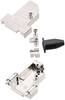 encitech DTSL09-RG-SJS-M3-S-K 6560-5218-31 D-SUB Gehäuse Polzahl: 9 Zinkdruckguss 45 ° Metall 1 St.