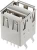 USB Steckverbinder Buchse, Einbau horizontal 2 Ports USBBU2AV econ connect Inhalt: 1 St.