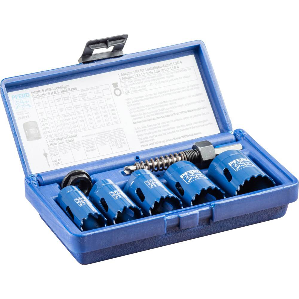 PFERD TOOLS Bi-Metall Lochsägen Set Co8/M42 8-tlg. für Handwerker