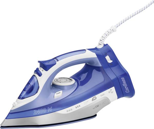 Clatronic DB 3706 Dampfbügeleisen Weiß, Blau 2400 W