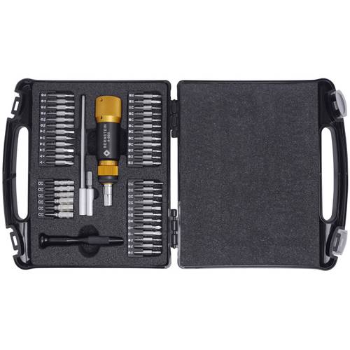 Bernstein Tools for Electronics Bernstein Werkzeugfabrik 4-930 Bit-Set 46teilig 1/4 (6.3 mm)