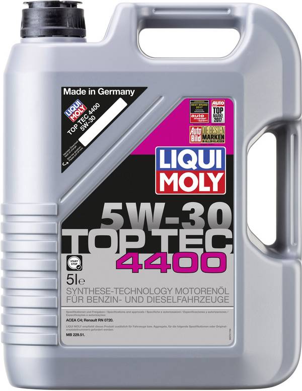 Liqui Moly TOP TEC 4400 5W-30 3751 Leichtlaufmotoröl 5 l