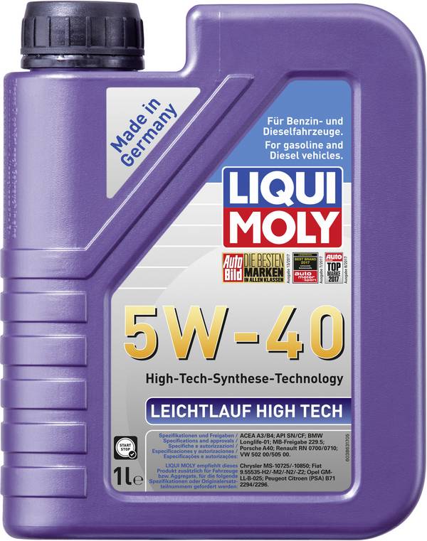 Liqui Moly LEICHTLAUF HIGH TECH 5W-40 3863 Leichtlaufmotoröl 1 l