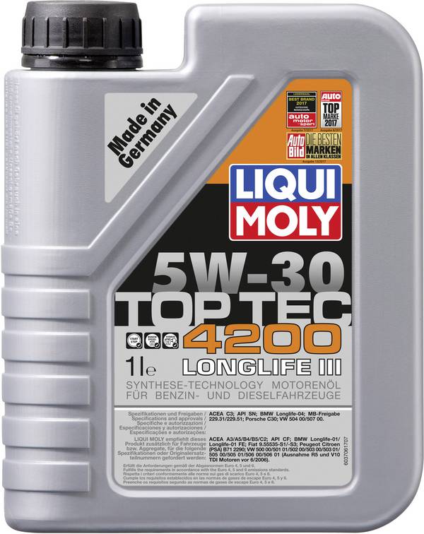 Liqui Moly TOP TEC 4200 5W-30 3706 Leichtlaufmotoröl 1 l