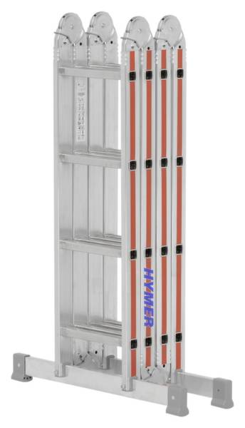 Vielzweckleiter Alu.Sprossen 4x4 geklappt H1200xB810xT300mm HYMER-4