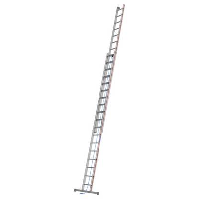 Seilzugleiter, 2-teilig, Kopfteil mit Laufrollen, 2x18 Sprossen, Leiterlänge aus-0