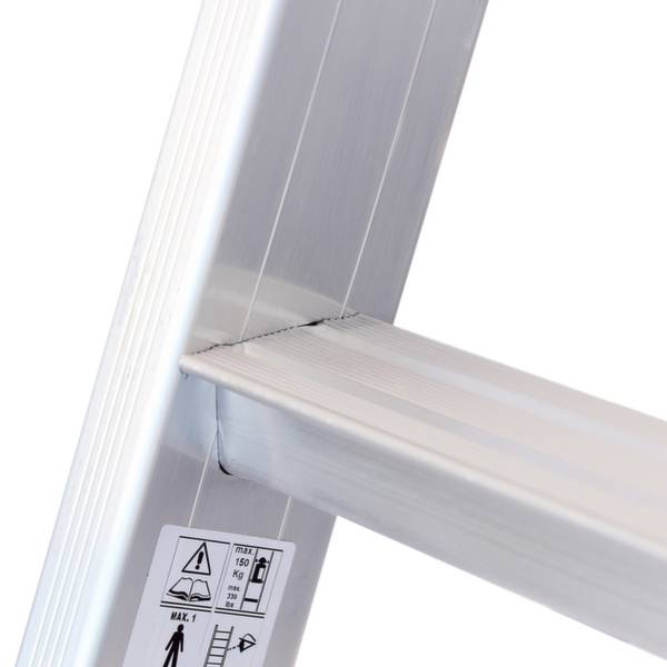 Hymer Einhänge-Schiebeleiter, 2x8 Sprossen, Länge eingef. 2,23 m / ausgef. 3,22 m-7