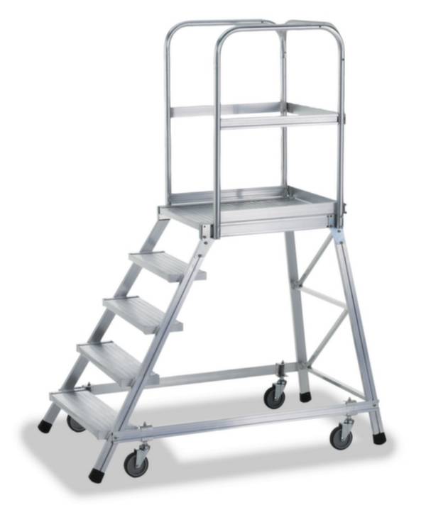 ZARGES  41973 Aluminium Podesttreppe fahrbar   35 kg