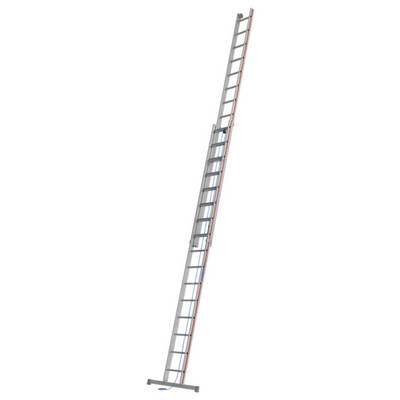 Seilzugleiter, 2-teilig, Kopfteil mit Laufrollen, 2x16 Sprossen, Leiterlänge aus-0