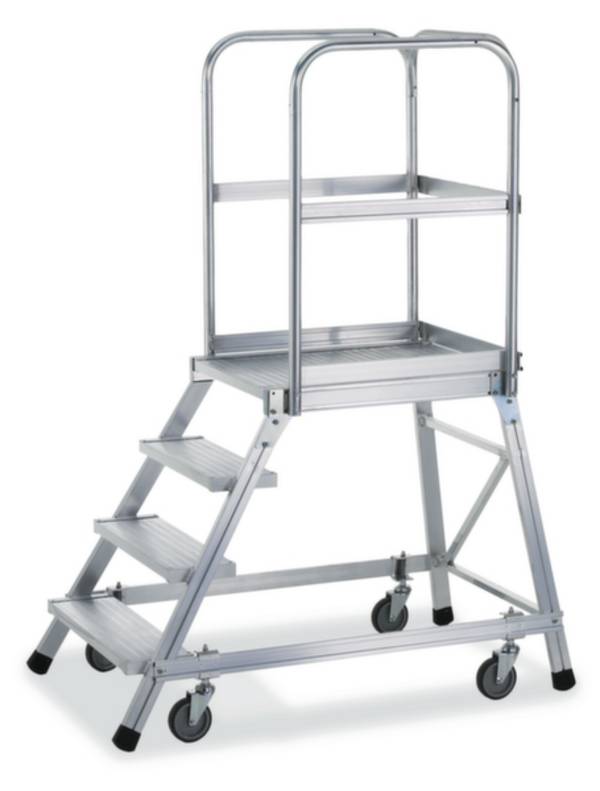 ZARGES  41972 Aluminium Podesttreppe fahrbar   31.8 kg